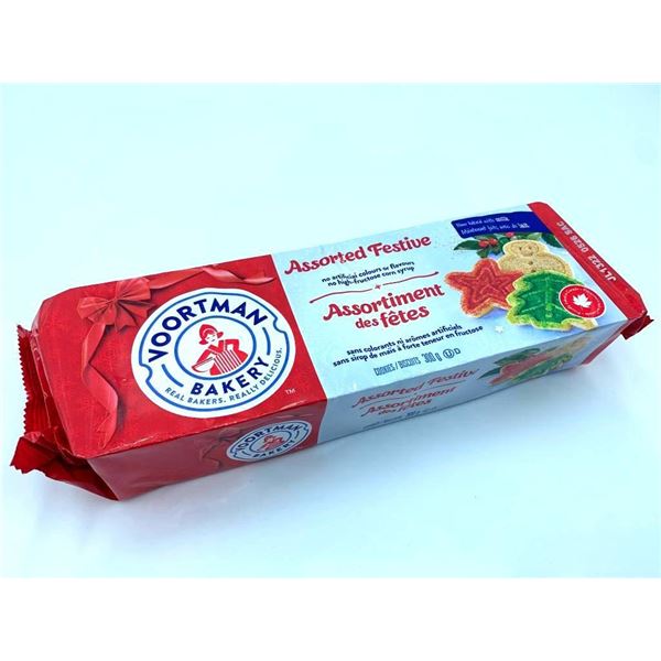 LOONIE LIQUIDATION - Voortman Bakery Assorted Festive cookies 300g