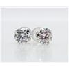 Image 1 : $400 10K  White Moissainite(1.45ct) Earrings