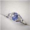 Image 3 : $600 10K  Tanzanite(0.5ct) Diamond(0.03ct) Ring