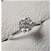 Image 2 : $600 10K  White Moissainite(0.75ct) Ring