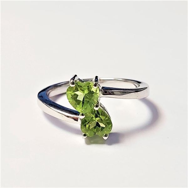 $80 Silver Peridot(1.5ct) Ring
