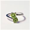 Image 1 : $80 Silver Peridot(1.5ct) Ring