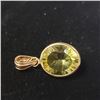 Image 1 : $400 14K  Lemon Quartz(3.8ct) Pendant