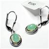 Image 2 : $150 Silver Emerald(2.1ct) Earrings