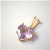 Image 2 : $50  Amethyst 14K Gold Filled(1.1ct) Pendant