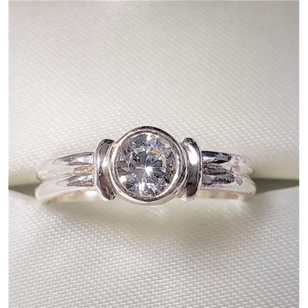 $80 Silver CZ Ring