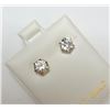 Image 2 : $120 10K  Cz 6.5Mm Earrings