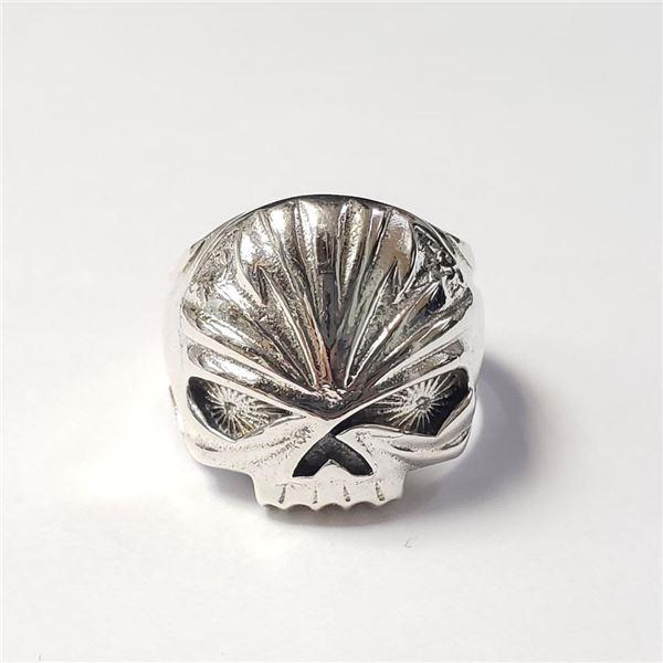 $120 Silver Skull  Ring