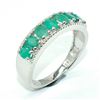 Image 3 : Silver Emerald(1.35ct) Ring