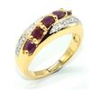 Image 3 : Gold plated Sil Ruby(1.45ct) Ring