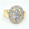 Image 1 : Gold plated Sil Tanzanite(1.25ct) Ring
