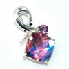 Image 2 : Silver Blue Mystic Quartz(6.3ct) Ring