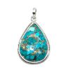 Image 1 : Silver Blue Copper Turquoise(18.45ct) Pendant