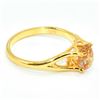 Image 2 : Gold plated Sil Moissanite(1.45ct) Ring