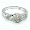 Image 1 : Silver Diamond(0.3ct) Ring