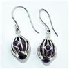 Image 1 : Silver Amethyst(13.5ct) Earrings