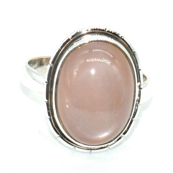 Silver Peach Moonstone(7.2ct) Earrings