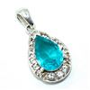 Image 2 : Silver Swiss Blue Quartz(3.6ct) Pendant