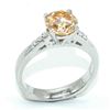 Image 3 : Silver Yellowiesh Moissanite(1.65ct) Ring