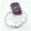 Image 3 : Silver Amethyst Cz(3.35ct) Ring