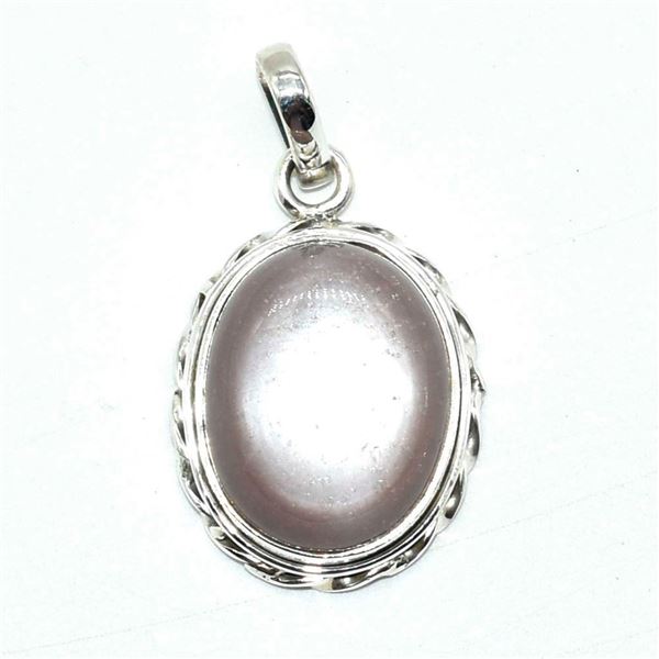 Silver Peach Moonstone(9.2ct) Pendant