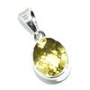 Image 2 : Silver Lemon Quartz(4.5ct) Pendant