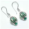 Image 2 : Silver Crysoprace(5.4ct) Earrings