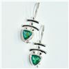 Image 3 : Silver Green Mystic(1.85ct) Earrings