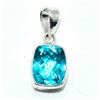 Image 1 : Silver Swiss Blue Quartz(2.75ct) Pendant