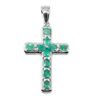Image 1 : Silver Emerald(2.9ct) Pendant