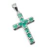 Image 2 : Silver Emerald(2.9ct) Pendant