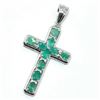 Image 3 : Silver Emerald(2.9ct) Pendant