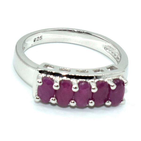 Silver Ruby(0.9ct) Ring
