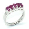 Image 3 : Silver Ruby(0.9ct) Ring
