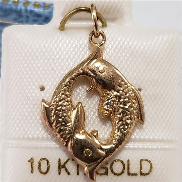 $600 10K  Diamond Pendant