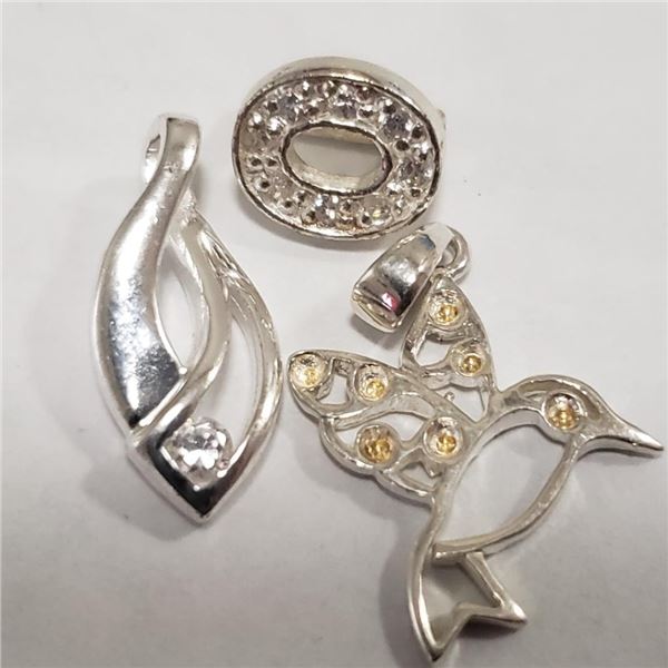 Silver Lot Of 3 Pendant