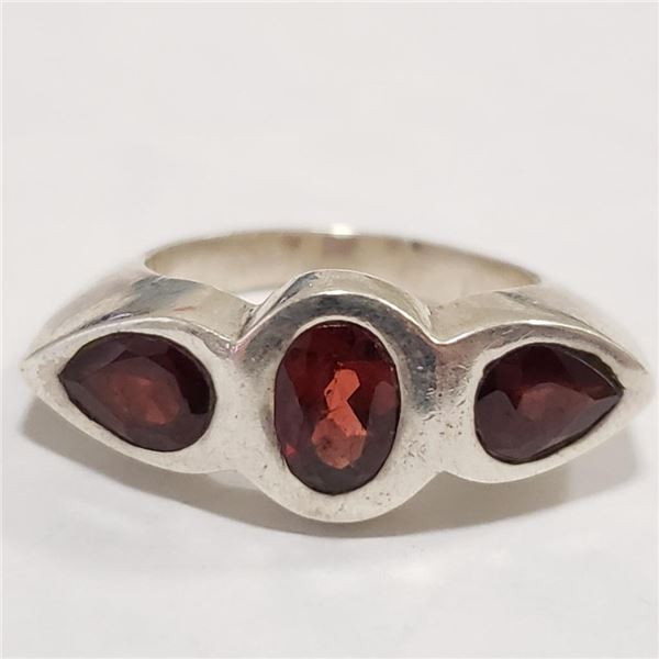 $200 Silver Garnet Ring