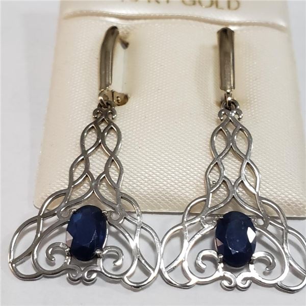 $2000 14K  Sapphire(1.7ct) Earrings