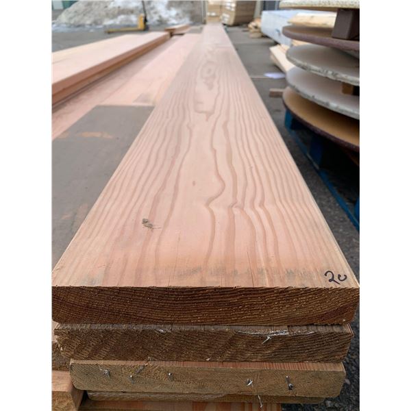 One - 2"x10"x20FT W.R.Cedar Plank