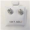 Image 4 : 14K White Gold Diamonds(1.08Ct,Si2-I1,H-I) Stud Earrings (~weight 0.85g), Made in Canada, Appraised 