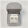 Image 7 : 14K White Gold Diamonds(1.08Ct,Si2-I1,H-I) Stud Earrings (~weight 0.85g), Made in Canada, Appraised 