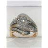 Image 1 : Ladies Multiple Diamond (.96carat) Cluster Top 10K Gold Dress Ring with Appraisal $6,800.00