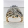 Image 2 : Ladies Multiple Diamond (.96carat) Cluster Top 10K Gold Dress Ring with Appraisal $6,800.00
