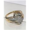 Image 3 : Ladies Multiple Diamond (.96carat) Cluster Top 10K Gold Dress Ring with Appraisal $6,800.00