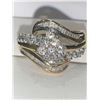Image 4 : Ladies Multiple Diamond (.96carat) Cluster Top 10K Gold Dress Ring with Appraisal $6,800.00