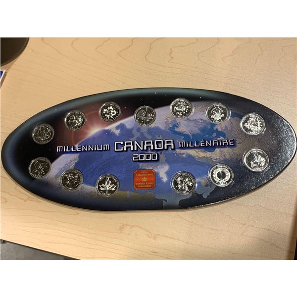 Royal Canadian Mint Millenium Canada 2000 NEW Collector Set quarters