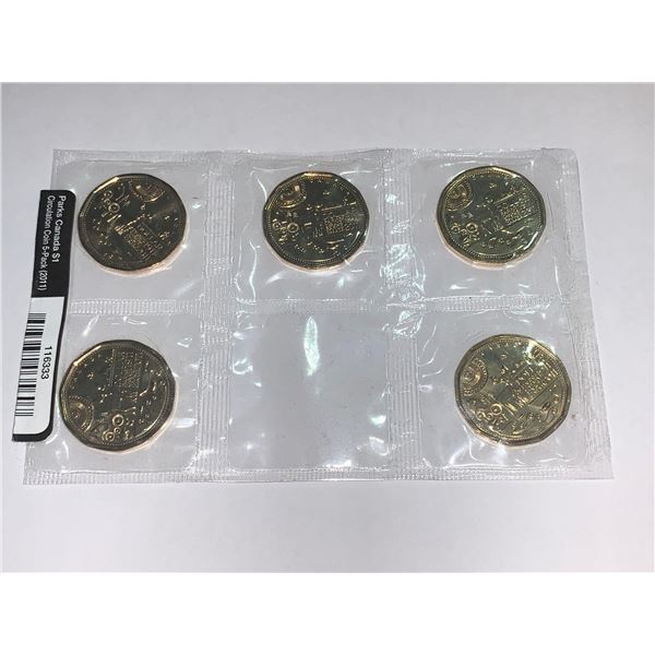 Royal Canadian Mint Parks Canada 1911-2011 comemortive issue sealed lot of 5 Loonies