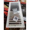 Image 3 : *NEW* 4'X10' Low Profile Heat Vent Covers with hardware, White lot of 30