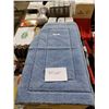 Image 1 : *NEW* Large Blue Bath Mat with No Slip Rubber Backing, 34"x22"