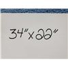 Image 3 : *NEW* Large Blue Bath Mat with No Slip Rubber Backing, 34"x22"